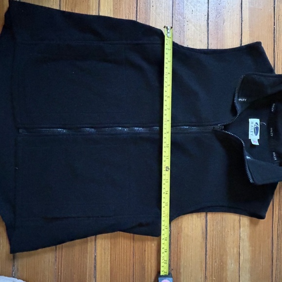 Haley Black Fleece Vest Sz L - Picture 6 of 7